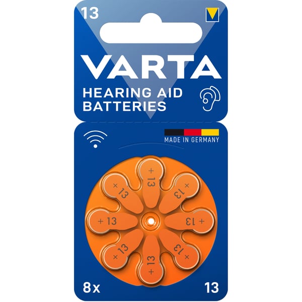 Kuulolaitteen paristo 13 / A13 / PR48 8 kpl