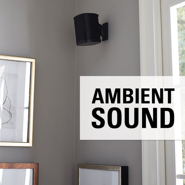 Veggfester for Sonos One SL Play:1 Play:3 Par Svart