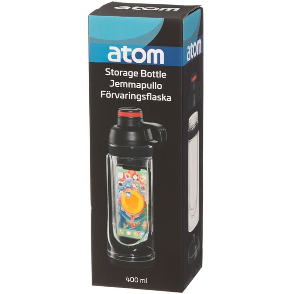 Vesipullo säilytystilalla 400 ml
