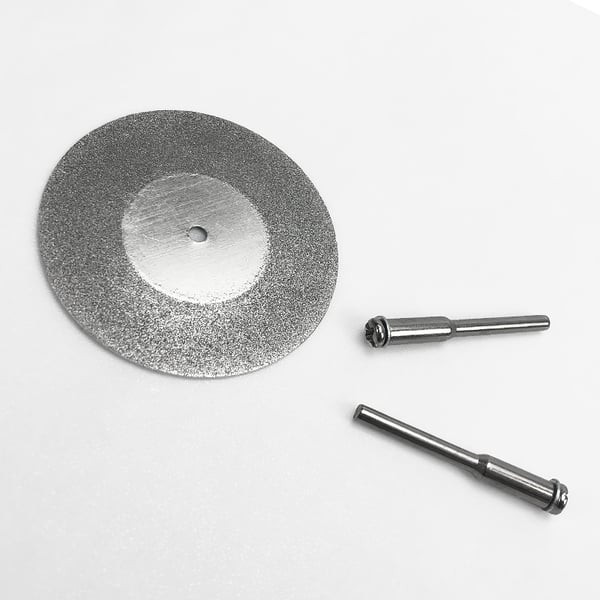 Diamantskjæreskivesett for skjæring av edelstener, keramikk, glass 10 stk 50 mm