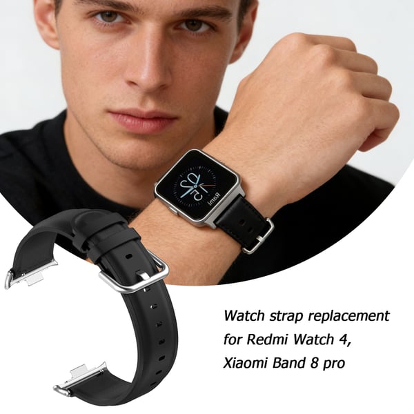 Klokkereim for Redmi Watch 4 / Xiaomi Band 8 Pro Black