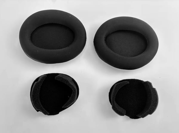 Erstatningsøreputer med pakninger og spenner for Sony WH-1000XM4 Black
