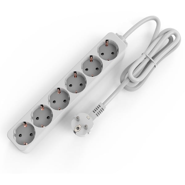 EU-stikadapter, stikdåse 1,5 m 6 AC-udtag