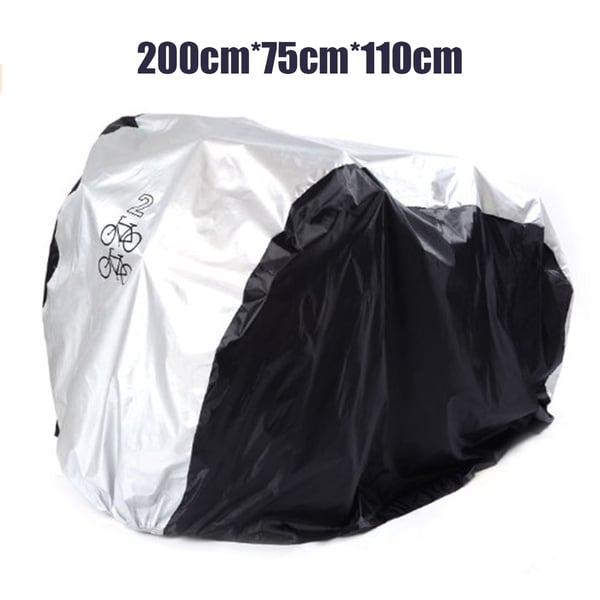 Vedenpitävä pyöräsuoja / kansi 2 pyörälle Black