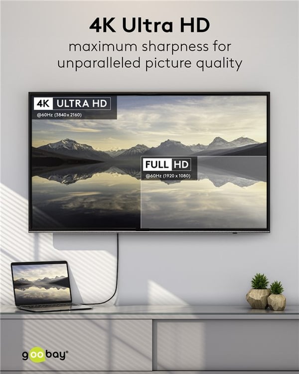 DisplayPort™-HDMI™-kaapeli, 4K @ 60 Hz