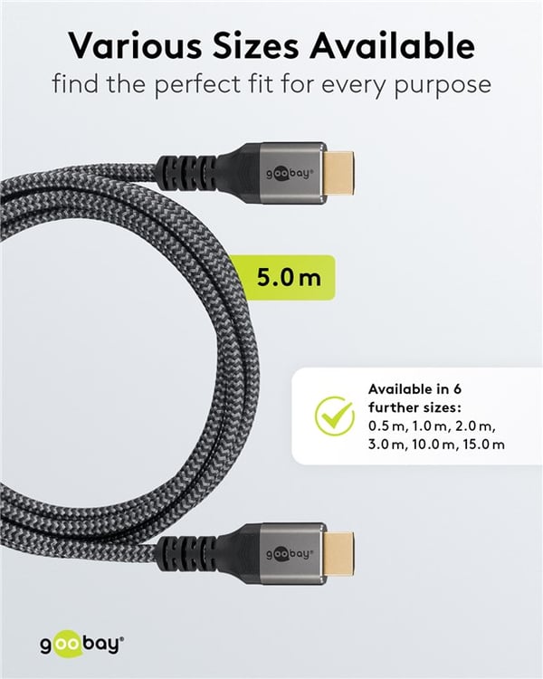 Højhastigheds HDMI™-kabel med Ethernet