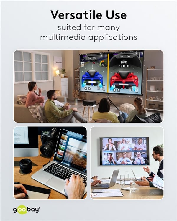 Høyhastighets HDMI™-kabel med Ethernet (4K@60Hz)