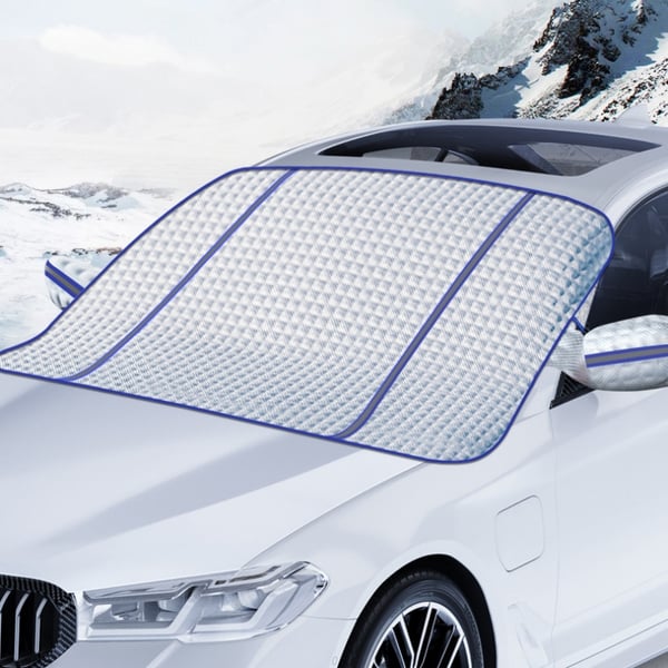 Frontrutetrekk for å beskytte mot snø og is - magnetisk Blue