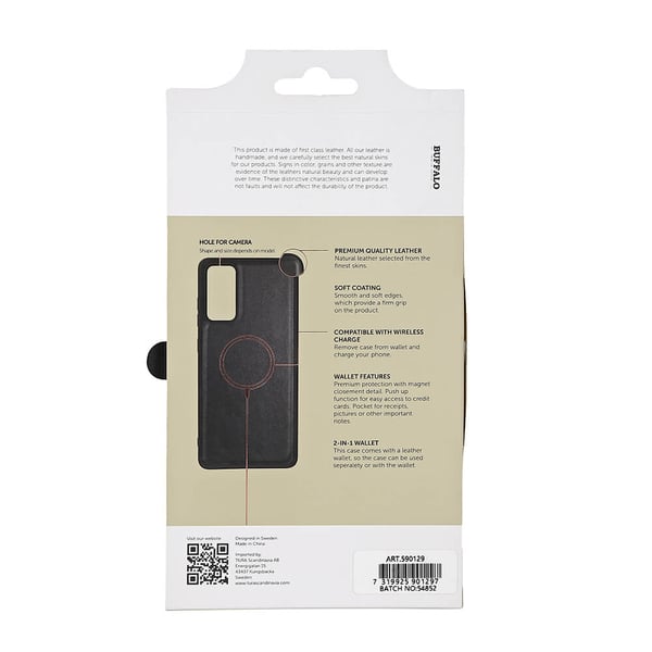 Mobildeksel Lær 2-i-1 Svart - Samsung S23 FE 5G