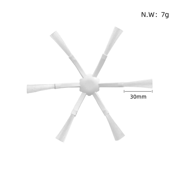 6 deler tilbehørssett for Xiaomi Mi Robot Vacuum Mop 2 STYTJ03ZHM
