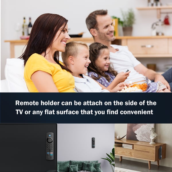 Magnetisk fjernkontrollholder Veggfeste Black