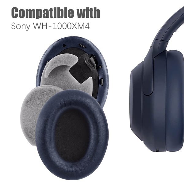 Øreputer for Sony WH-1000XM4 1 par Blue