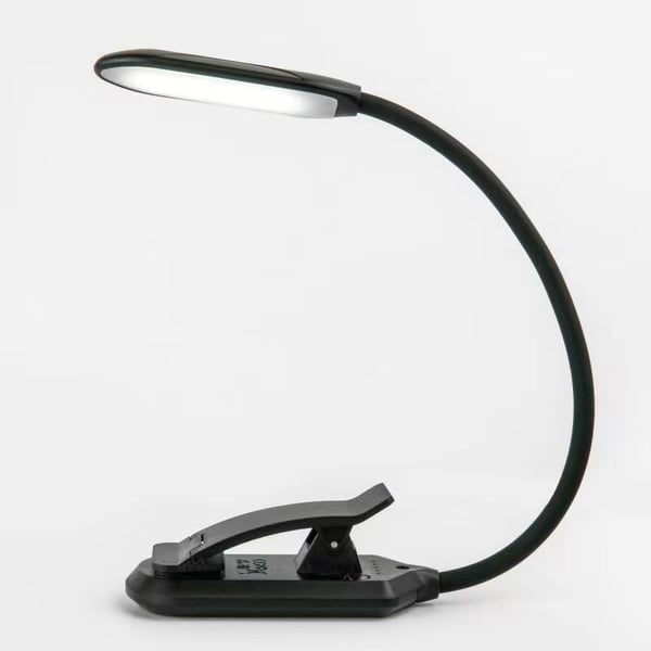 Leselampe med tre lysfarger og dimmer / Oppladbar leselampe