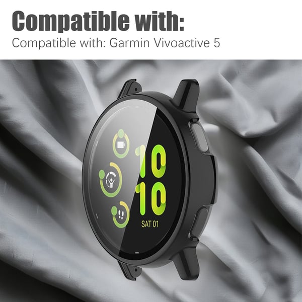 Deksel med skjermbeskytter til Garmin Vivoactive 5 Black