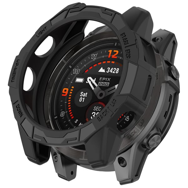 Beskyttende klokkeveske for Garmin Epix Pro 47mm /Fenix 7 PRO /Fenix7 Black