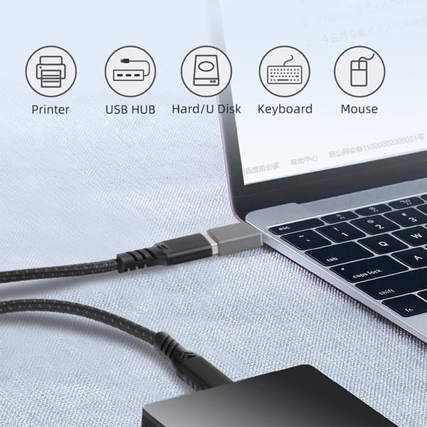 Adapter USB-C till USB 3.2 LightGrey