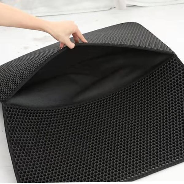 Kattesandmatte Black