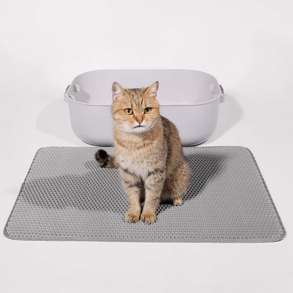 Kattsandsmatta Kattlådematta Grey