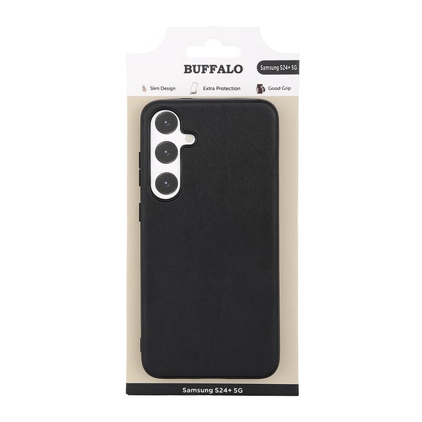 Mobiltelefon cover PU Sort - Samsung S24+ 5G