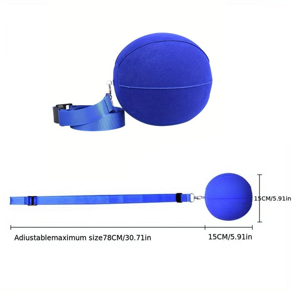 Oppustelig golfswingøvelsesbold Blue