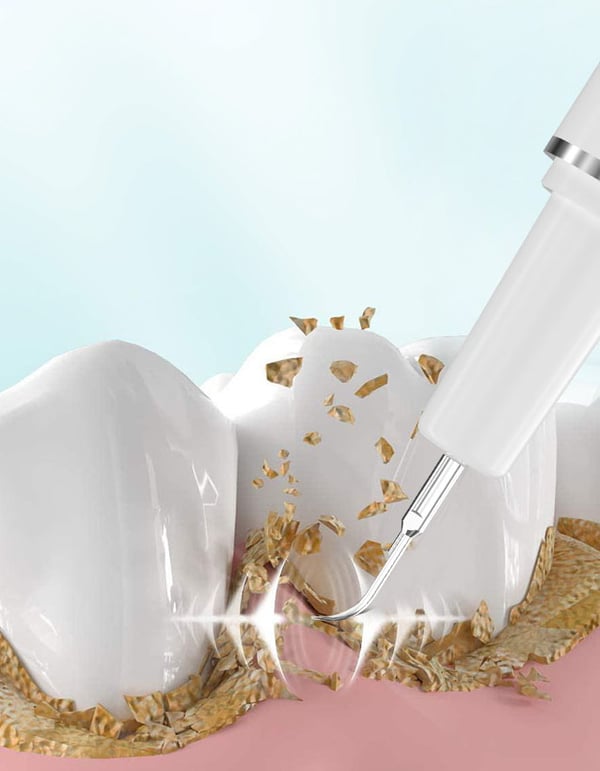 USB oppladbar dental irrigator IPX6 vanntett 6 moduser White