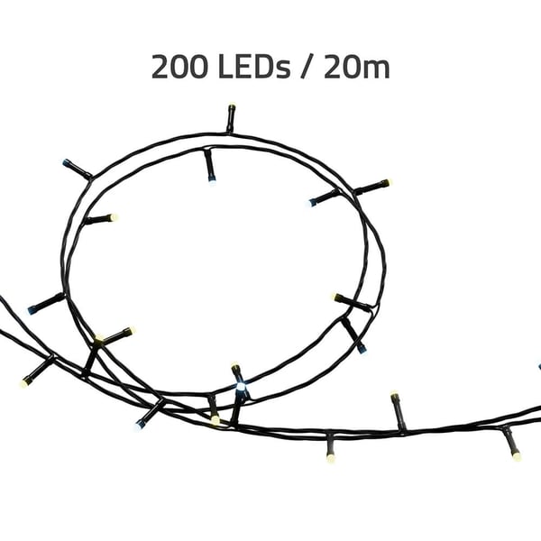 Älykkäät jouluvalot LED-valonauha 20m IP44