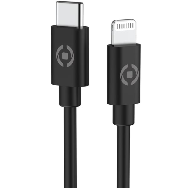 Autolaturi 20W + Lightning-kaapeli Musta