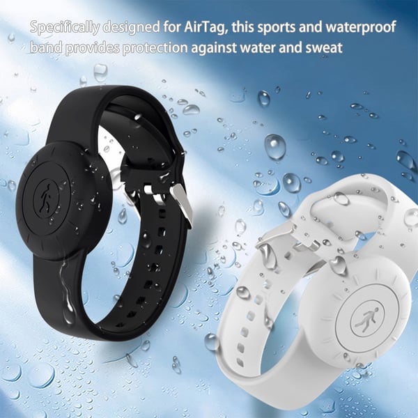 Airtag-ranneke / pidike Airtagille Black