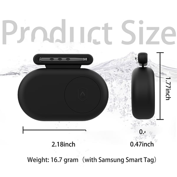 Beskyttende anti-skli deksel til Galaxy Smart Tag 2 Black