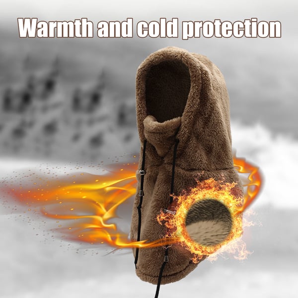 Balaclava vinter ansigts- og halsmaske DarkBrown