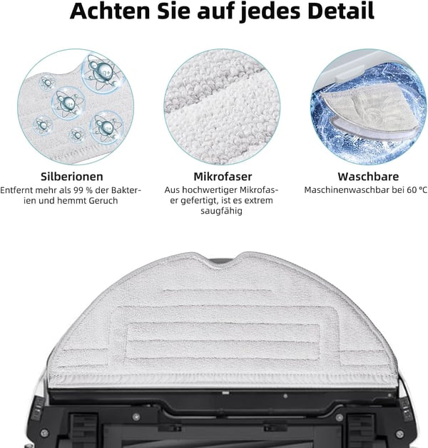 Tilbehør til Xiaomi Mi Robot Vacuum-Mop S8/S7/S8+/S7 MaxV Ultra MultiColor