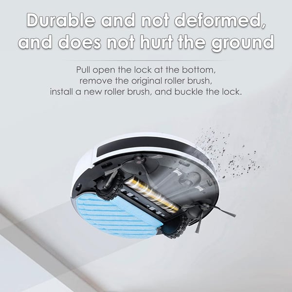 Hovedbørster for Ecovacs Deebot OZMO 920, 950, T5, T8 AIVI Max Black+Yellow