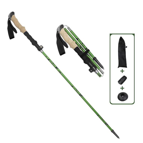 Turstav med 5 seksjoner og god støtdemping Green