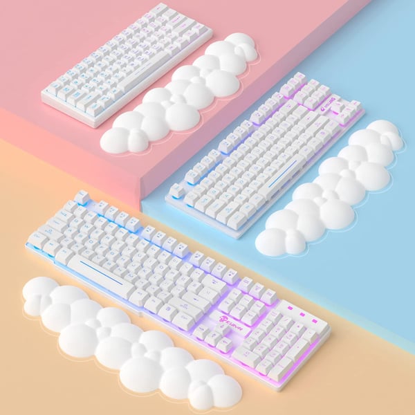 Håndledsstøtte til tastatur White