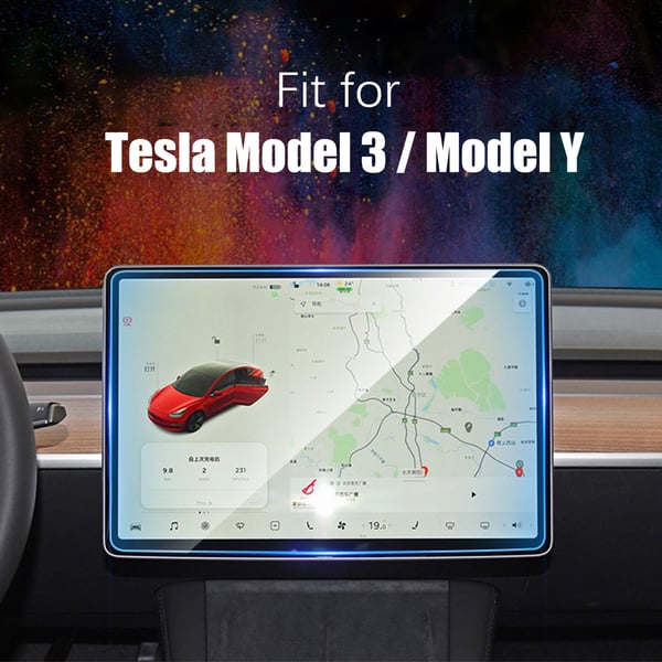 Skjermbeskytter i herdet glass til Tesla Model 3 / Model Y