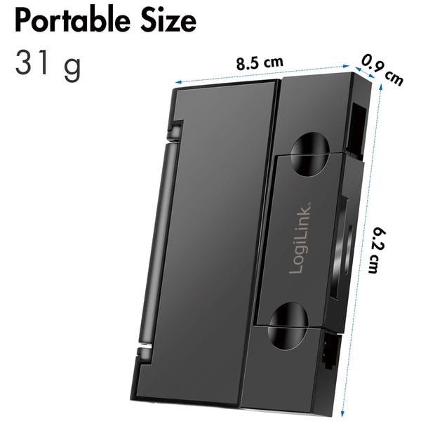 Hukommelseskortlæser USB-C + USB-A MicroSD og SD-kort inkl. lagring