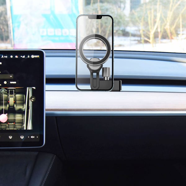 Biltelefonholder MagSafe Mobiltelefonfeste for Tesla Model 3 Model Y Black
