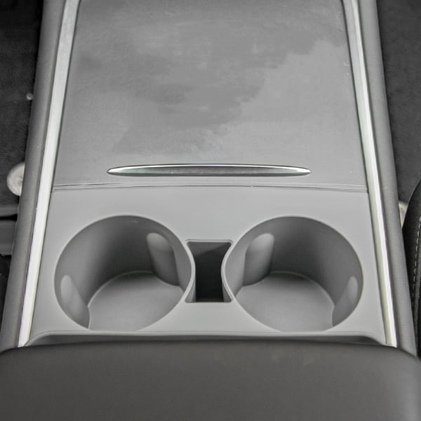 Kopholdere til Tesla Model Y/3, Center Console Insert Tray Organizer Grey