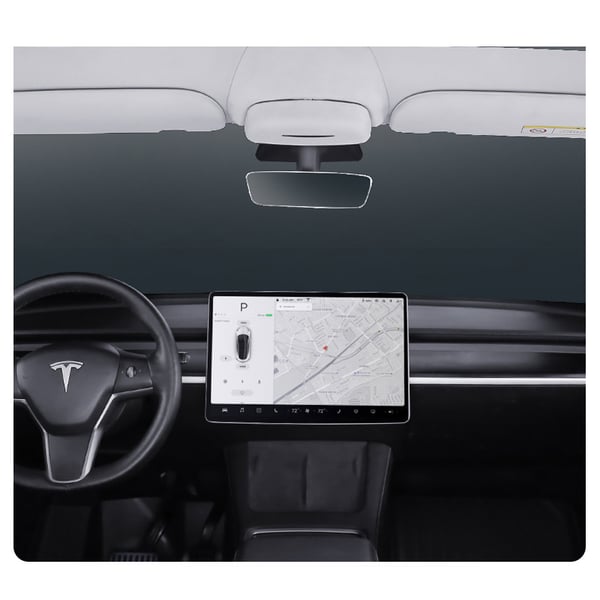 Bilbrilleboks Bilsolskjerm Solbriller Veskeholderklips for Tesla ModelB Model B S