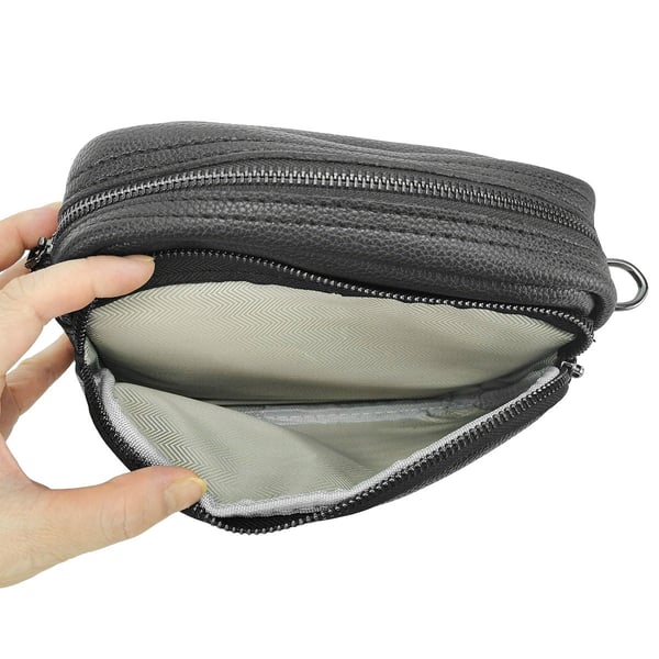 Crossbody-veske, skulderveske av kunstskinn Black