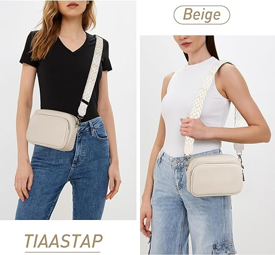 Crossbody-väska Axelremsväska PU-läder White
