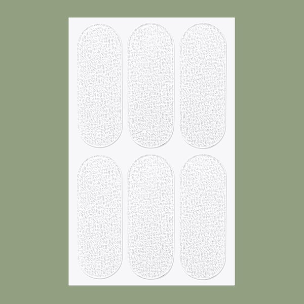 Usynlige øreklistremerker, øretape - 10 ark Matte