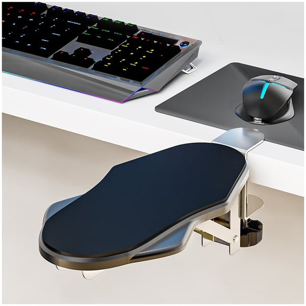 Datorarmstöd, Armbågshållare för Skrivbord Black Model Foldable / Rotatable