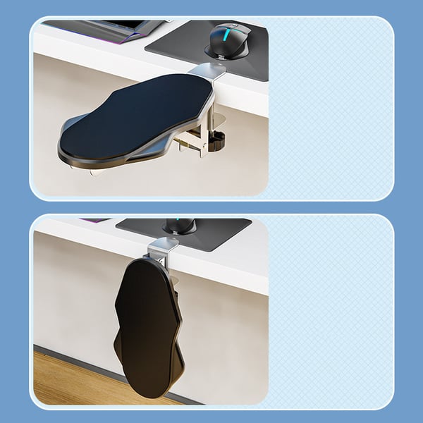 Datorarmstöd, Armbågshållare för Skrivbord Black Model Foldable / Rotatable