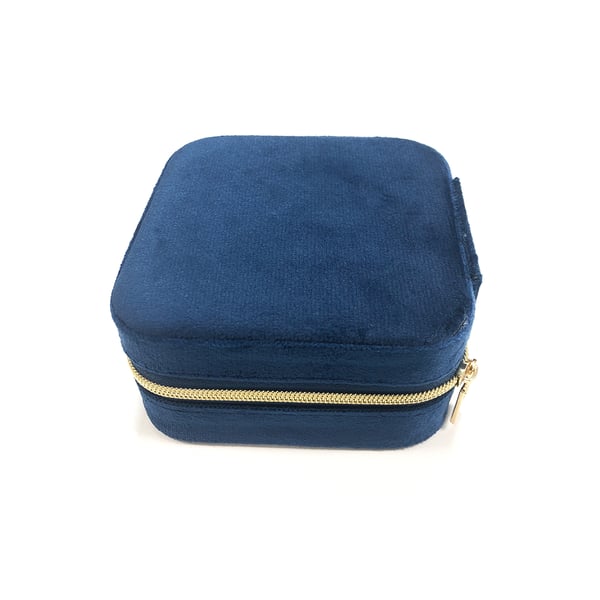 Kannettava samettikorulaatikko DarkBlue