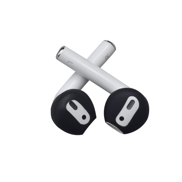 Ørebeskyttere i silikon for AirPods 1/2 generasjon Black