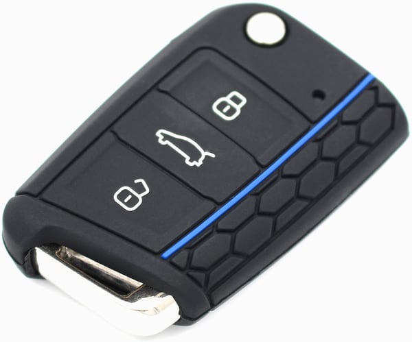 Auton avainkotelo Golf 7/Lingdu/New Octavia/Karoq/Kodiak/Komik/Yedi Black+Blue