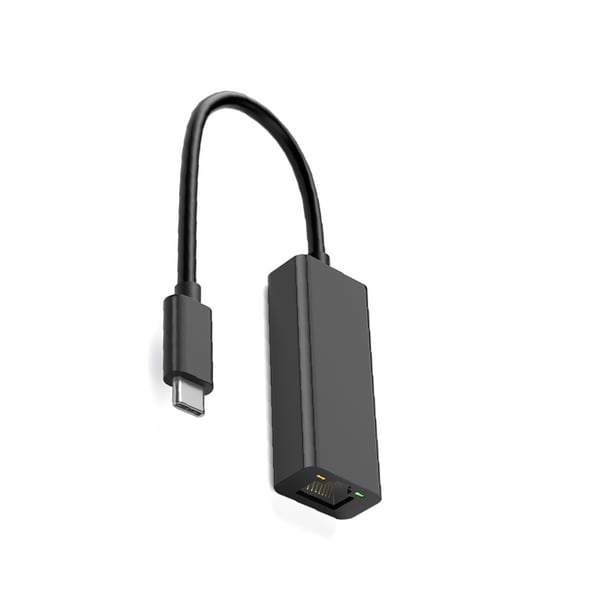 Verkkosovitin USB-C Gigabit Ethernet Black