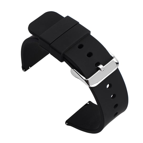 Universaali silikonirannekello Black 12 mm