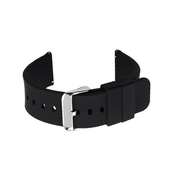 Universaali silikonirannekello Black 12 mm